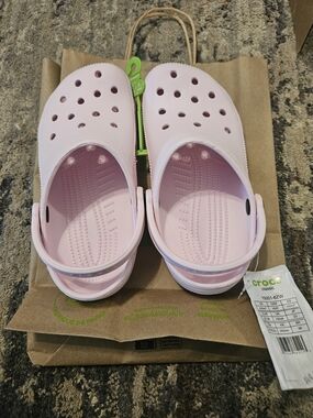CROCS Womens Classic Clog - Pale Pink